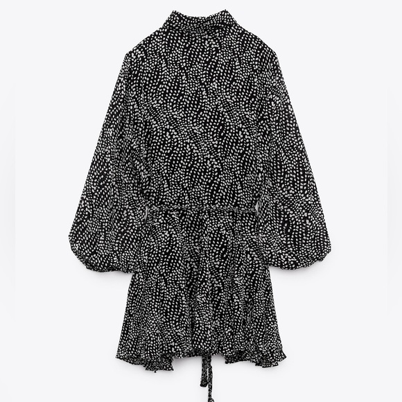 New Zara Printed Flowy Short Dress - 4786/271 - Picture 5 of 16